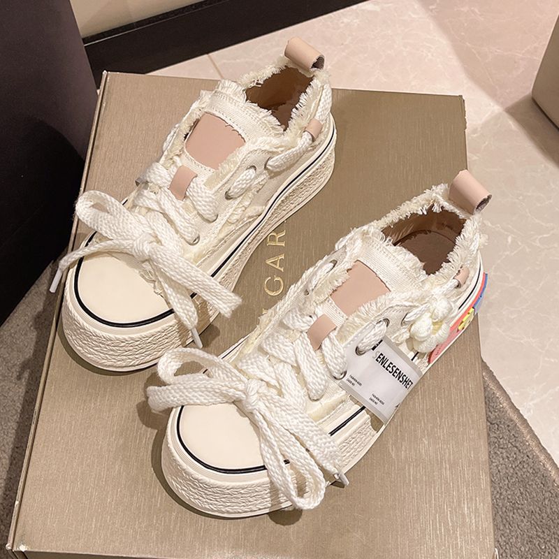 Thick-soled Canvas Shoes Women
