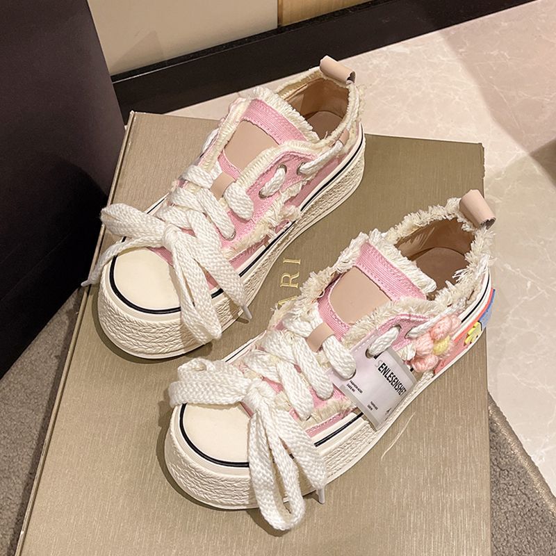 Thick-soled Canvas Shoes Women