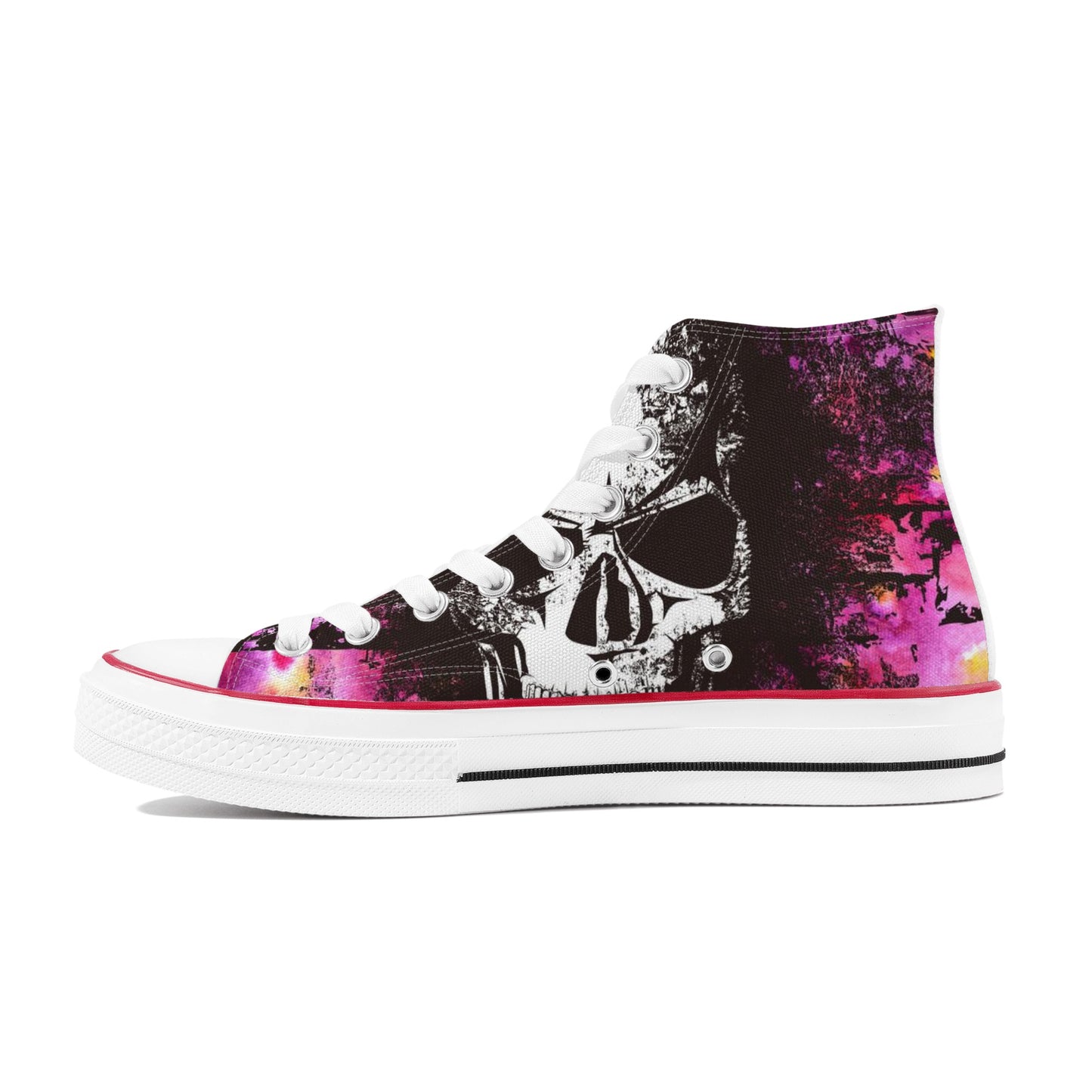 Women's Skullz Crackhead High Top Canvas Shoes - Crackhead Apparel