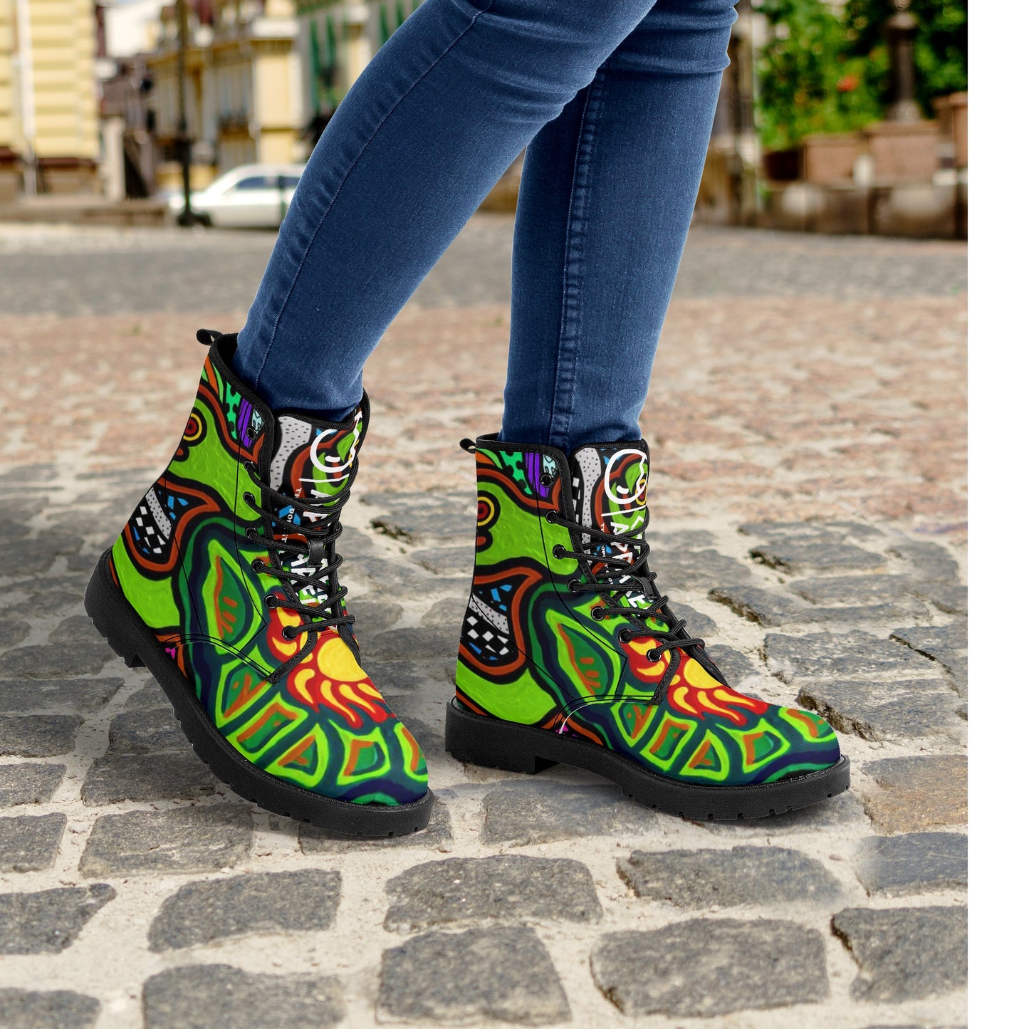 Women's Turtlez Crackhead Leather Boots - Crackhead Apparel