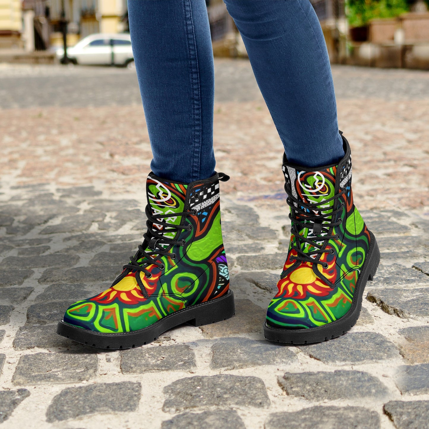 Women's Turtlez Crackhead Leather Boots - Crackhead Apparel