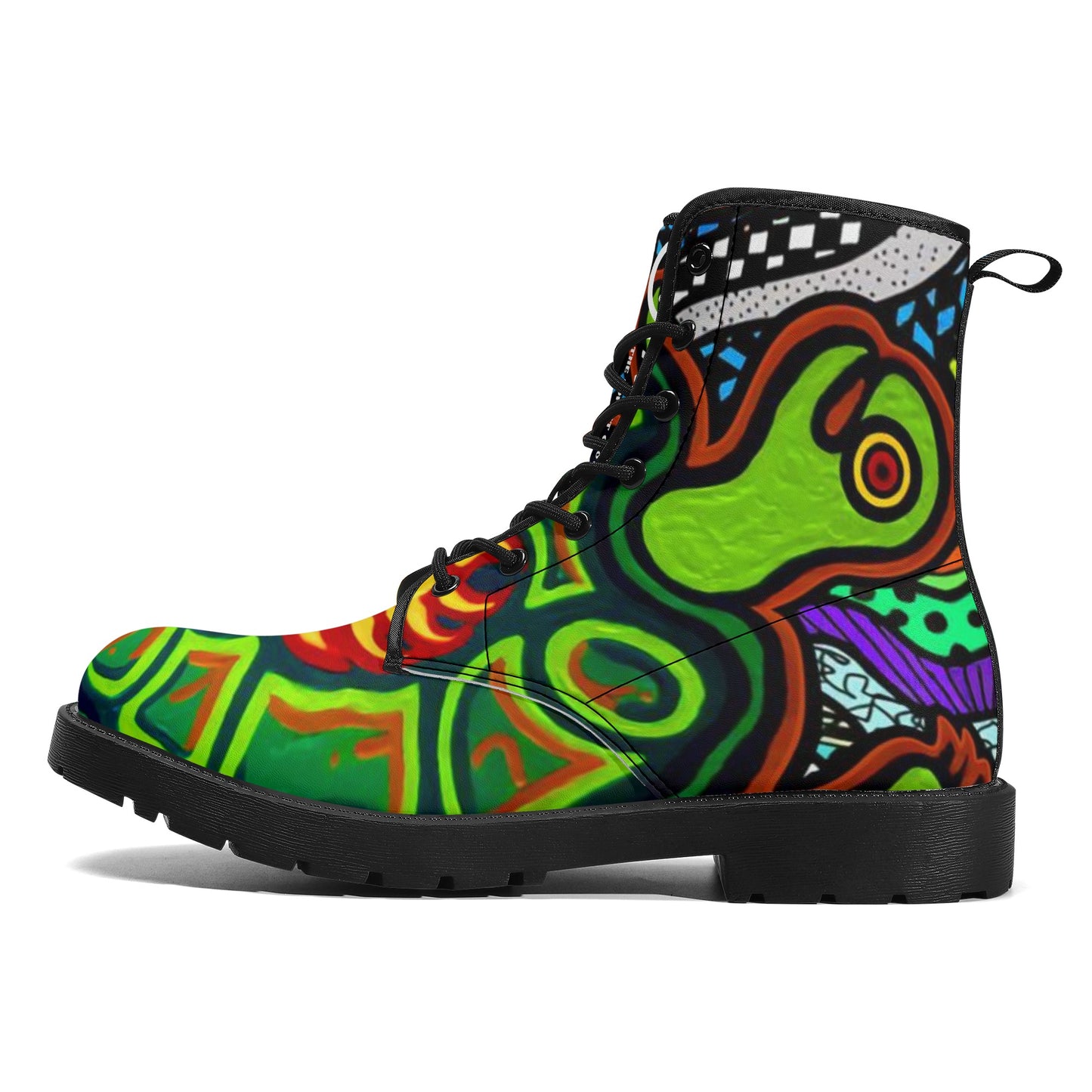 Women's Turtlez Crackhead Leather Boots - Crackhead Apparel