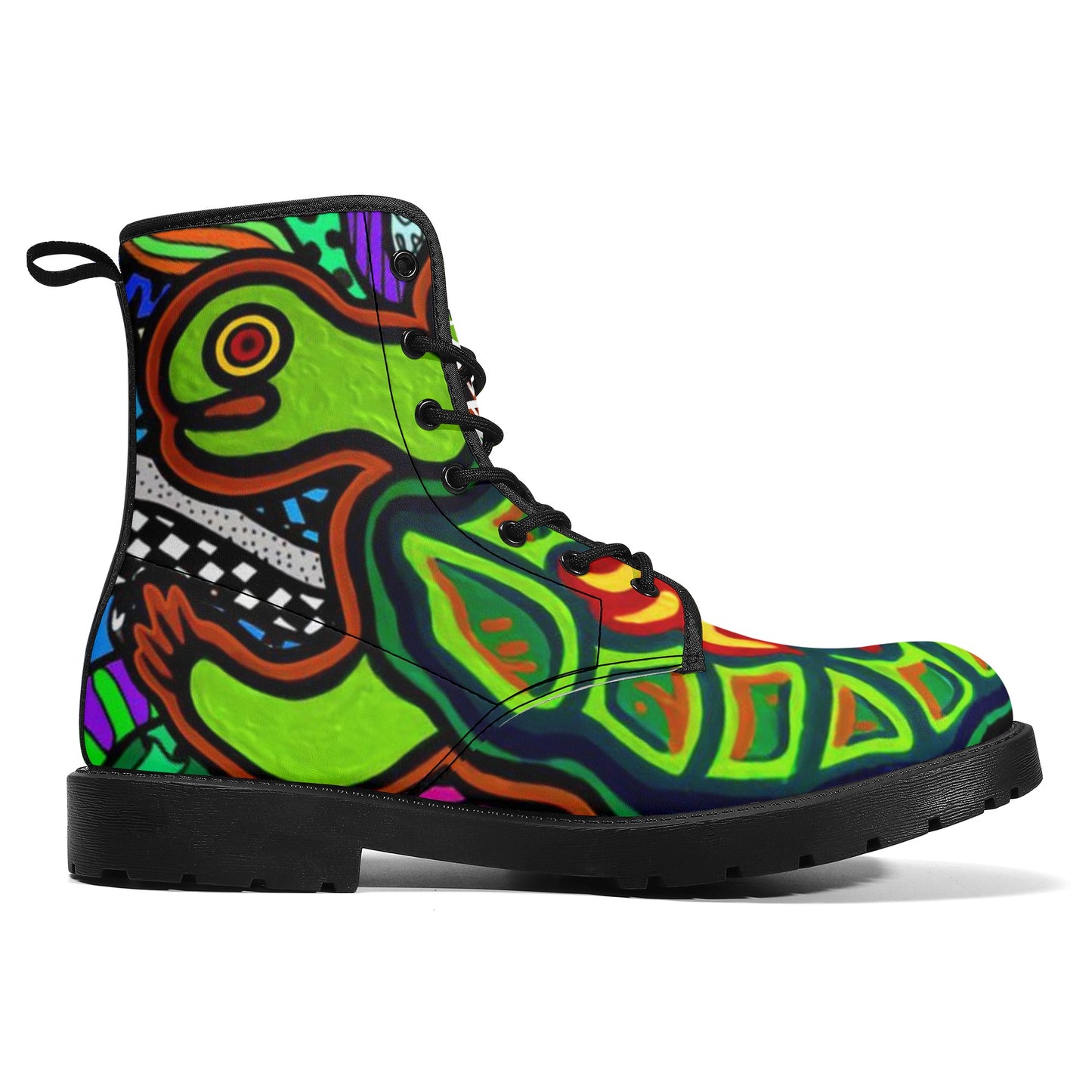 Women's Turtlez Crackhead Leather Boots - Crackhead Apparel