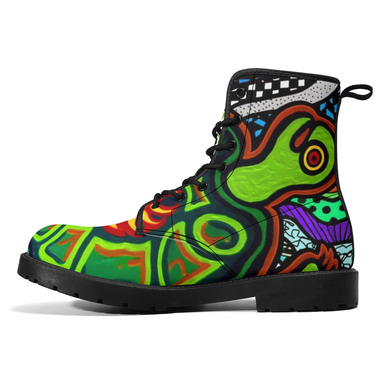 Women's Turtlez Crackhead Leather Boots - Crackhead Apparel