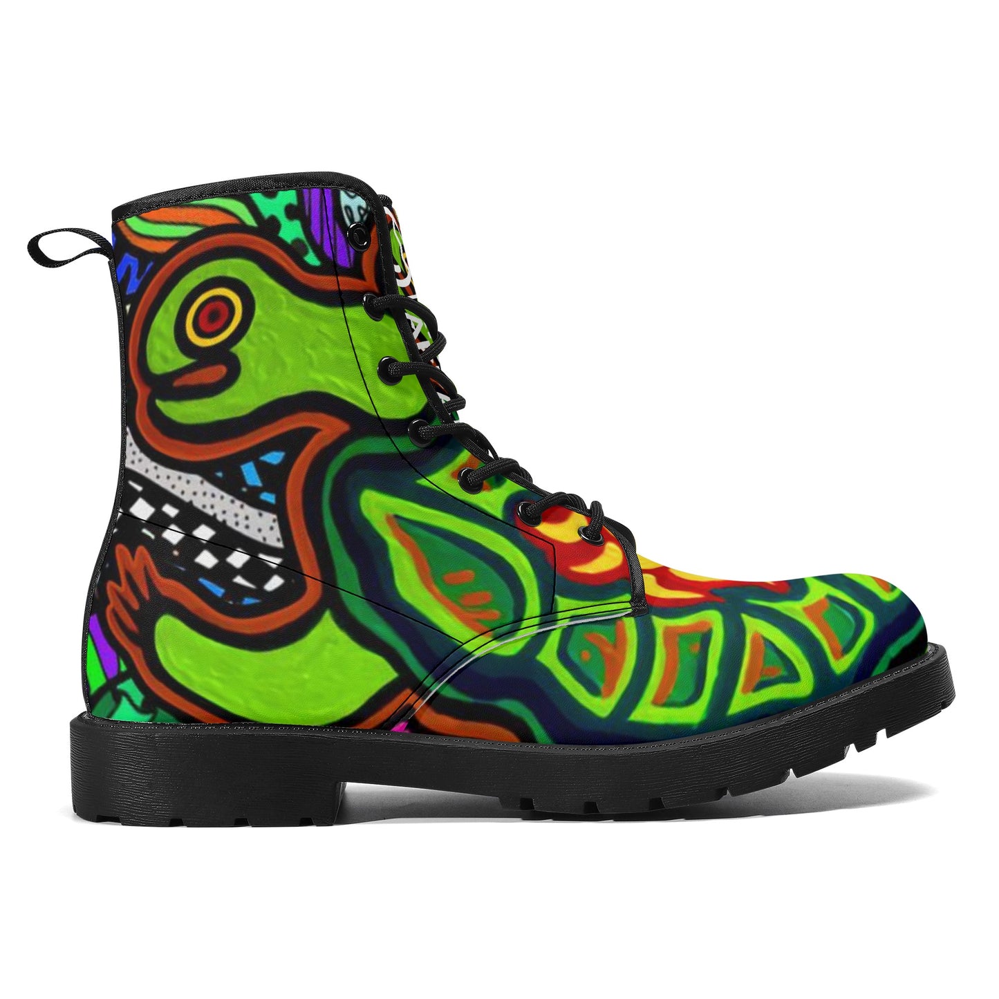 Women's Turtlez Crackhead Leather Boots - Crackhead Apparel