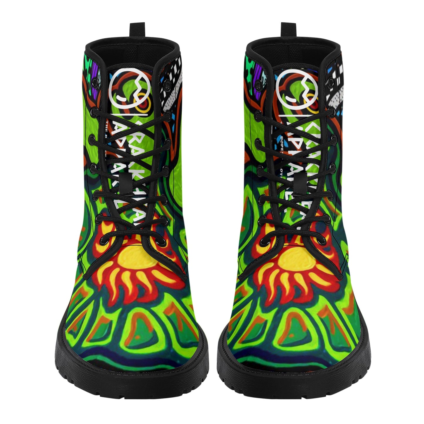 Women's Turtlez Crackhead Leather Boots - Crackhead Apparel