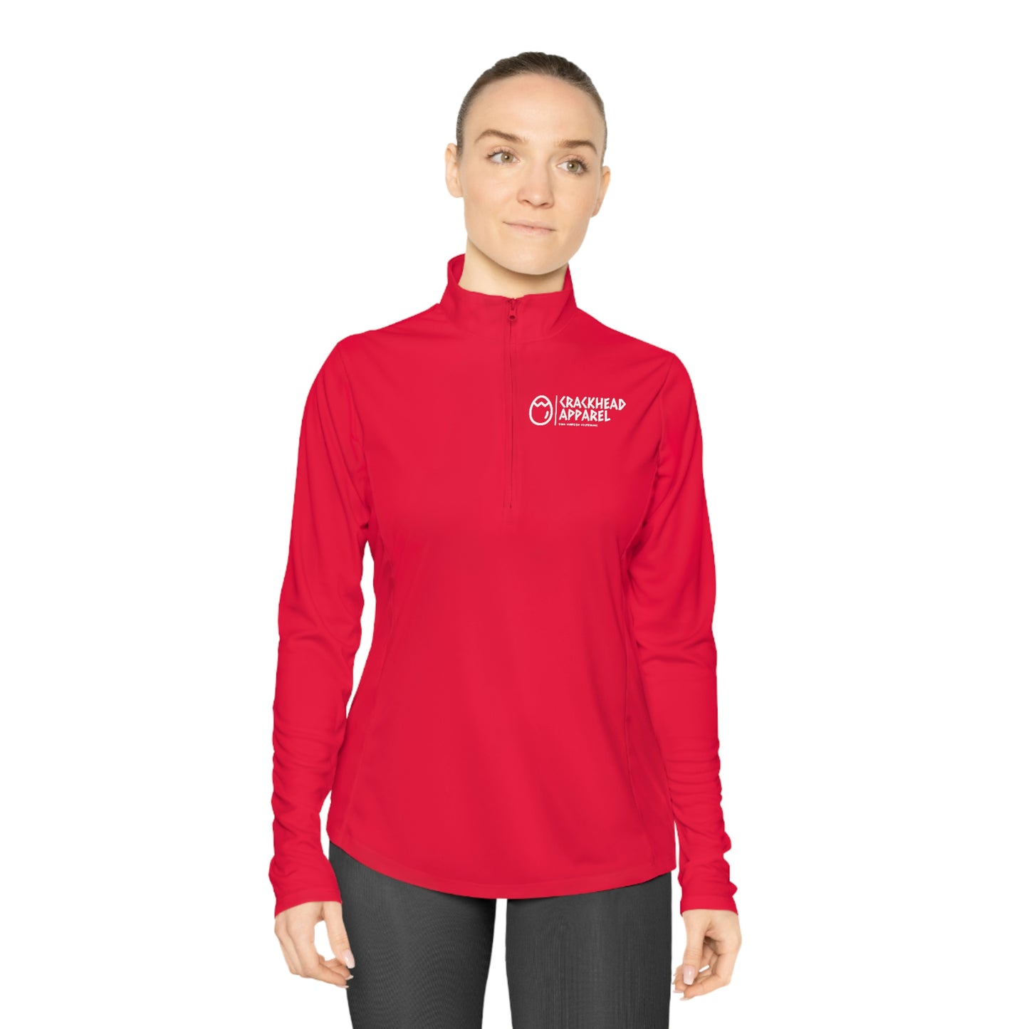 Ladies Crackhead Apparel Quarter-Zip Pullover - Crackhead Apparel