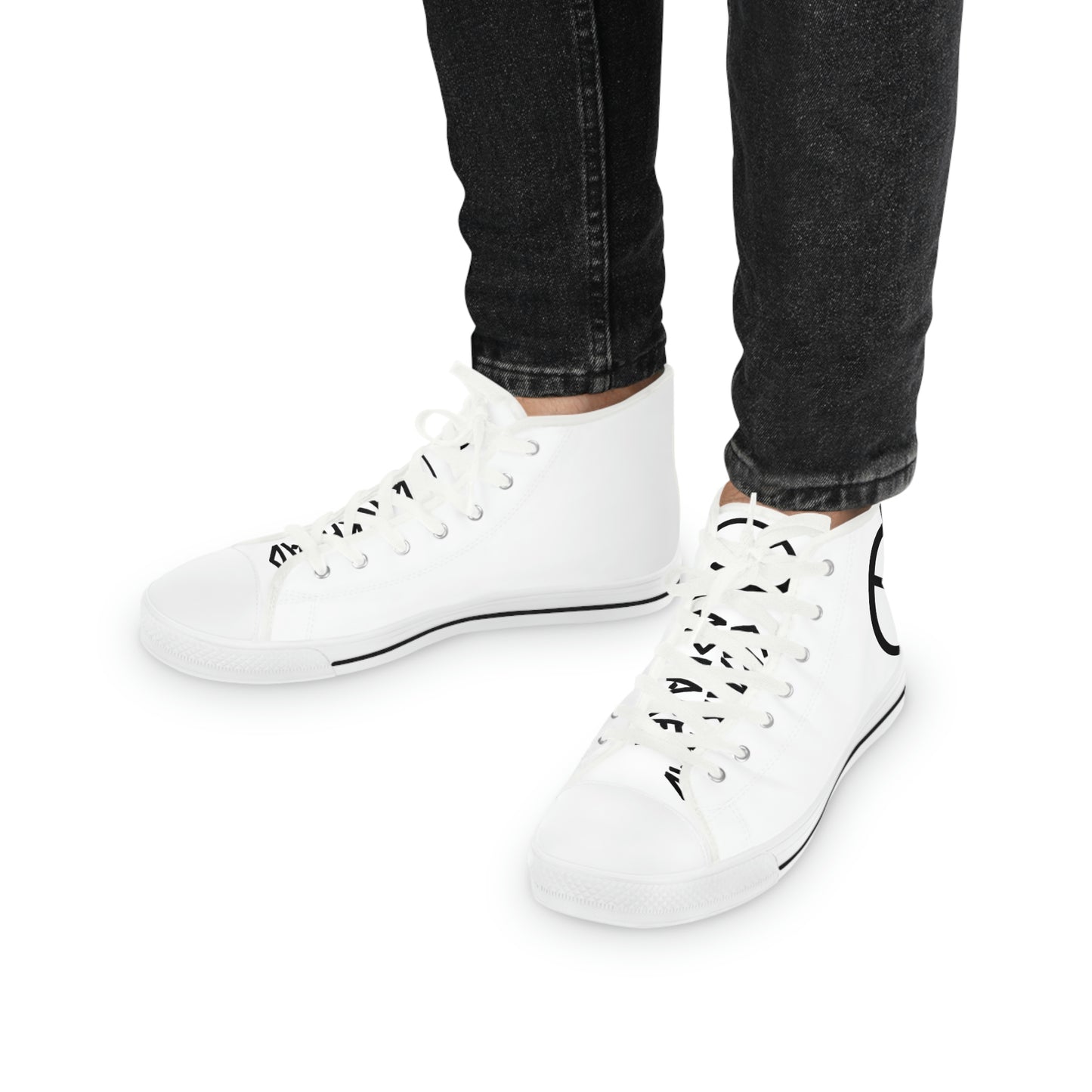 Men's Crackhead Apparel High Top Sneakers - Crackhead Apparel