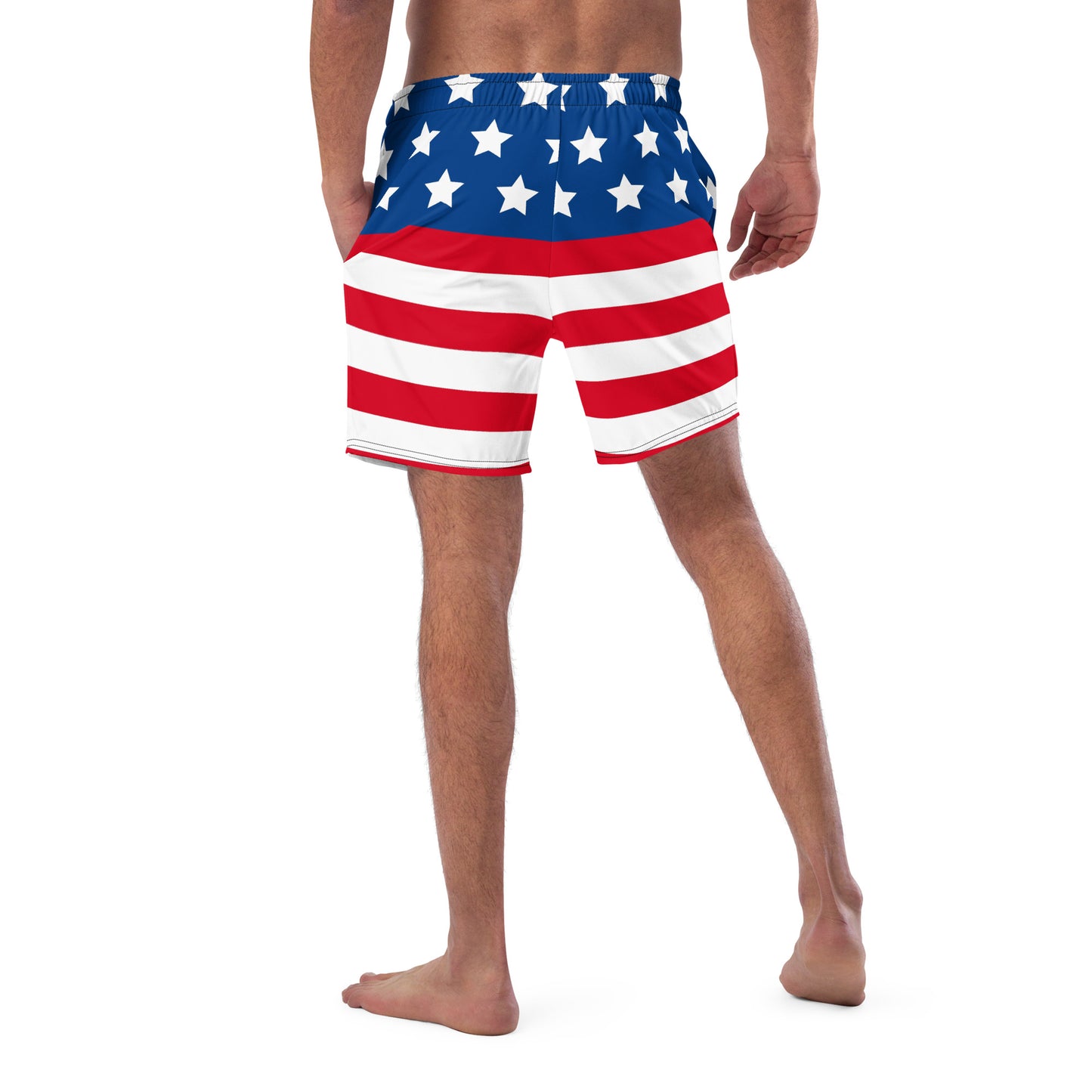 Men's Crackhead Egg American Flag swim trunks - Crackhead Apparel