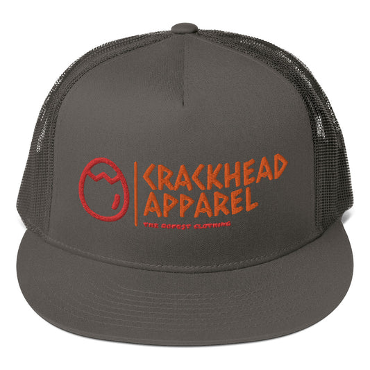 Dopest, Fire, Hot, Fresh, Coolest Embroidered Crackhead Apparel Mesh Back Snapback - Crackhead Apparel