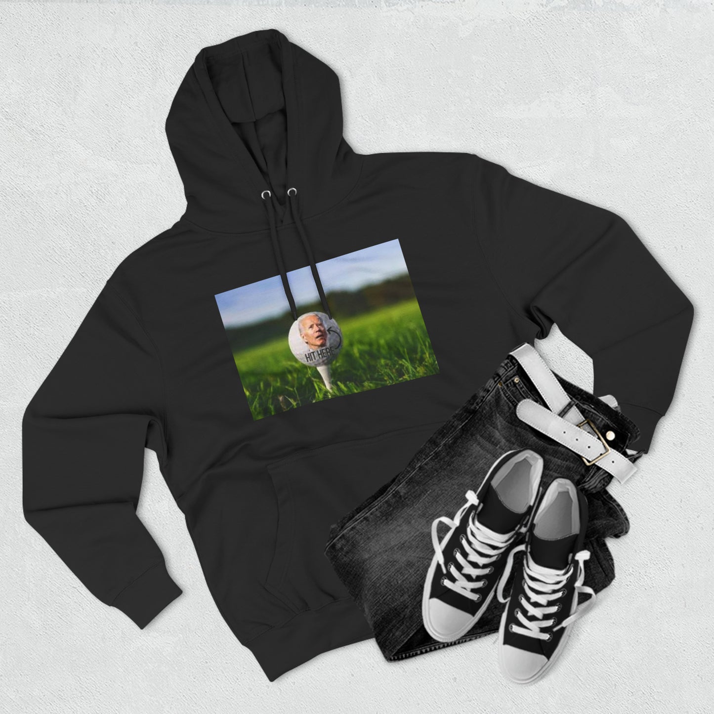 Three-Panel Fleece Hoodie