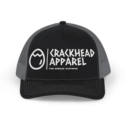 Crackhead Apparel Snapback Trucker Cap - Trendy Embroidered Hat
