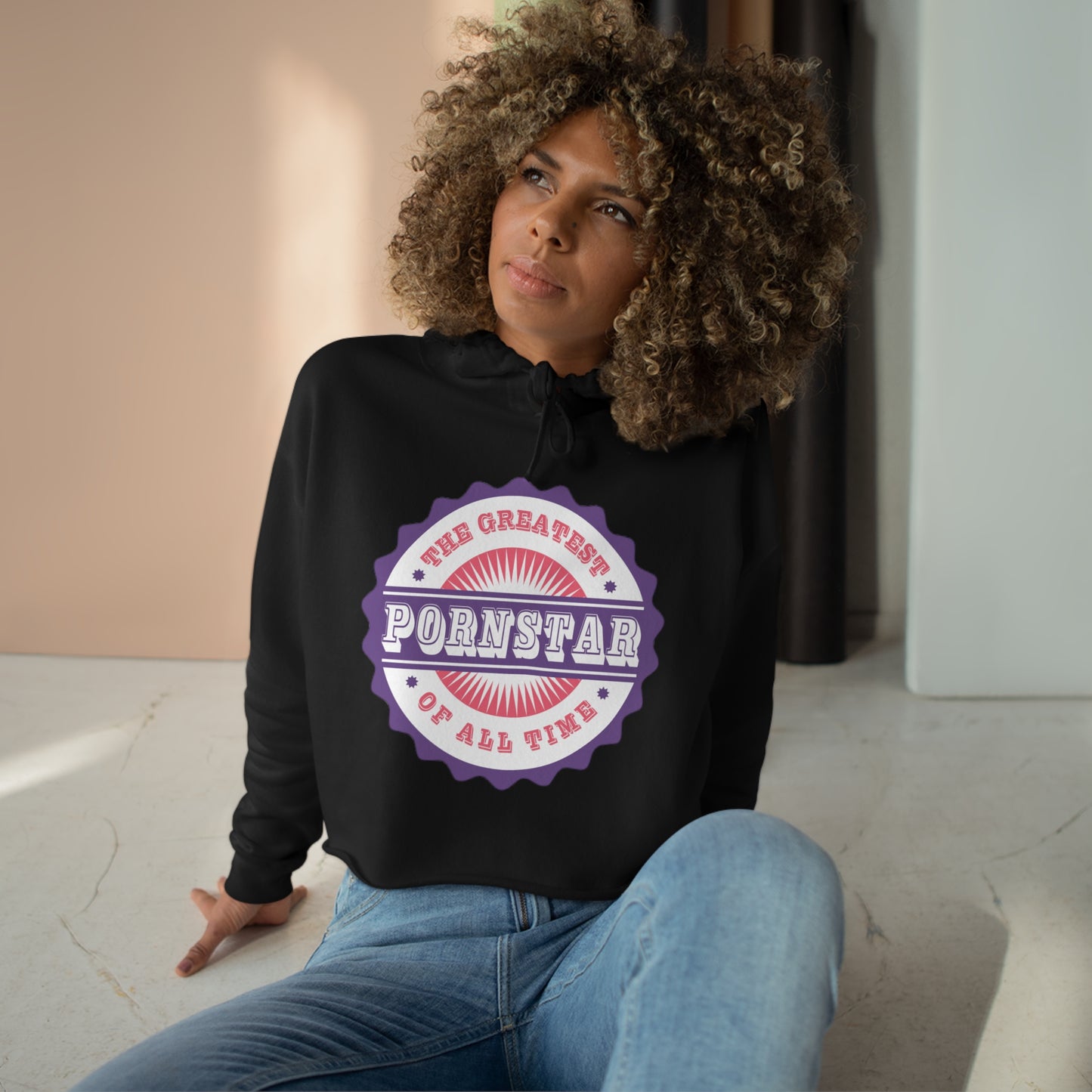 P---star Crop Hoodie