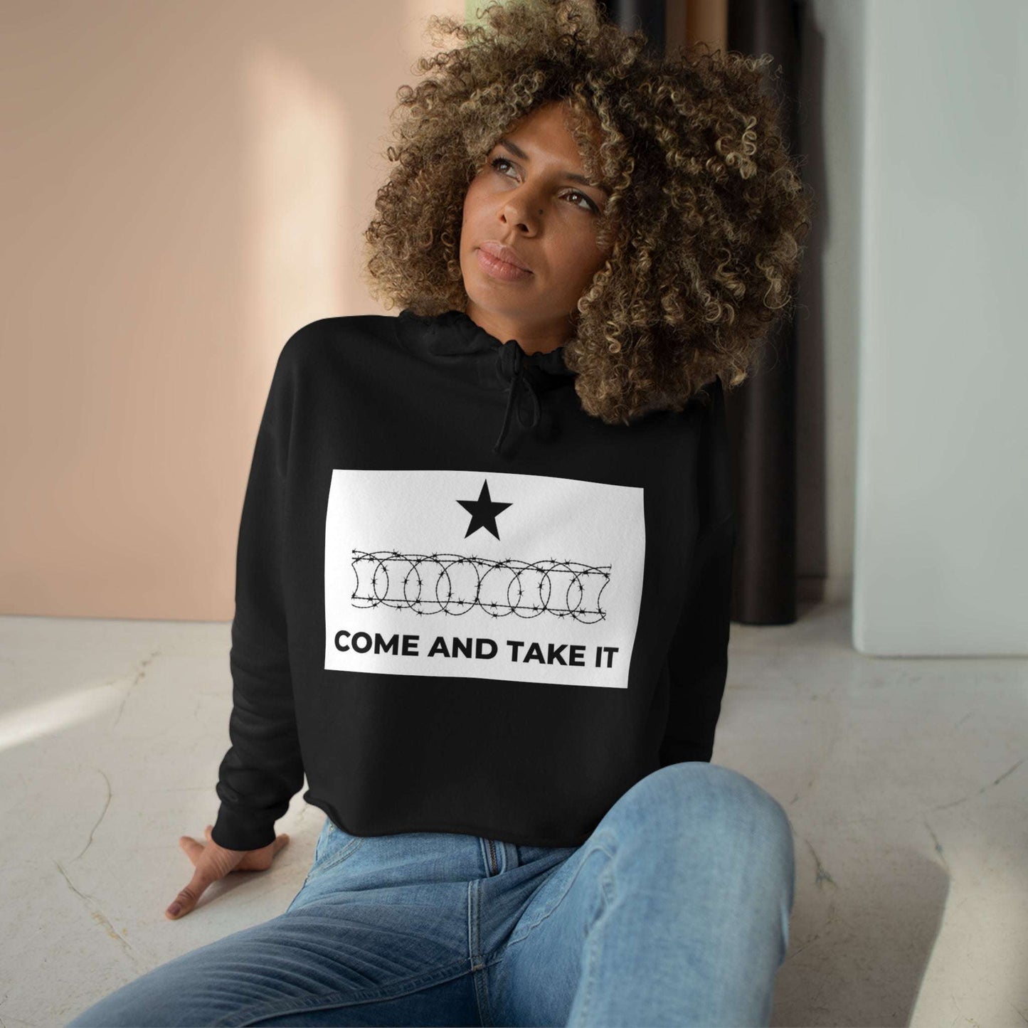 Come and Take It Crop Hoodie