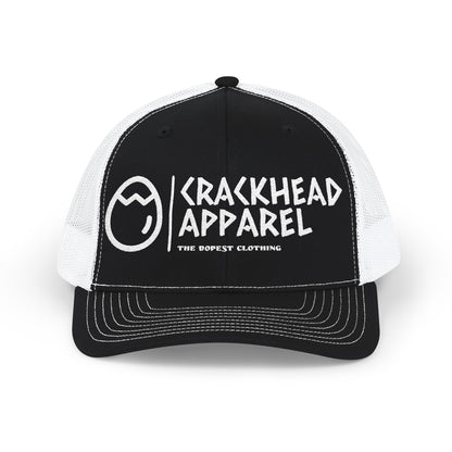 Crackhead Apparel Snapback Trucker Cap - Trendy Embroidered Hat