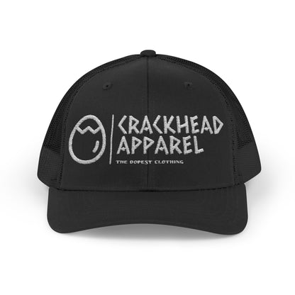 Crackhead Apparel Snapback Trucker Cap - Trendy Embroidered Hat