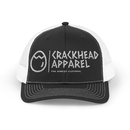 Crackhead Apparel Snapback Trucker Cap - Trendy Embroidered Hat