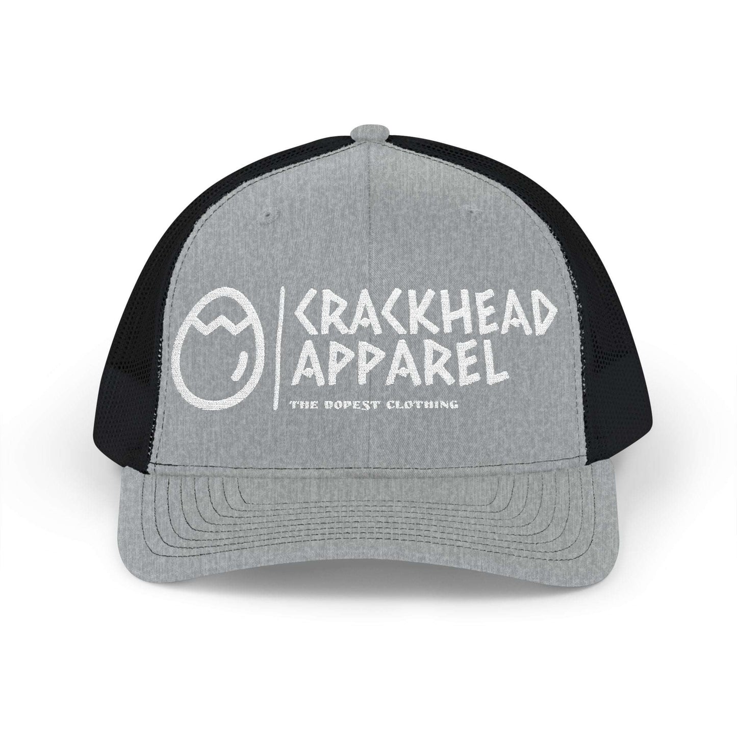 Crackhead Apparel Snapback Trucker Cap - Trendy Embroidered Hat