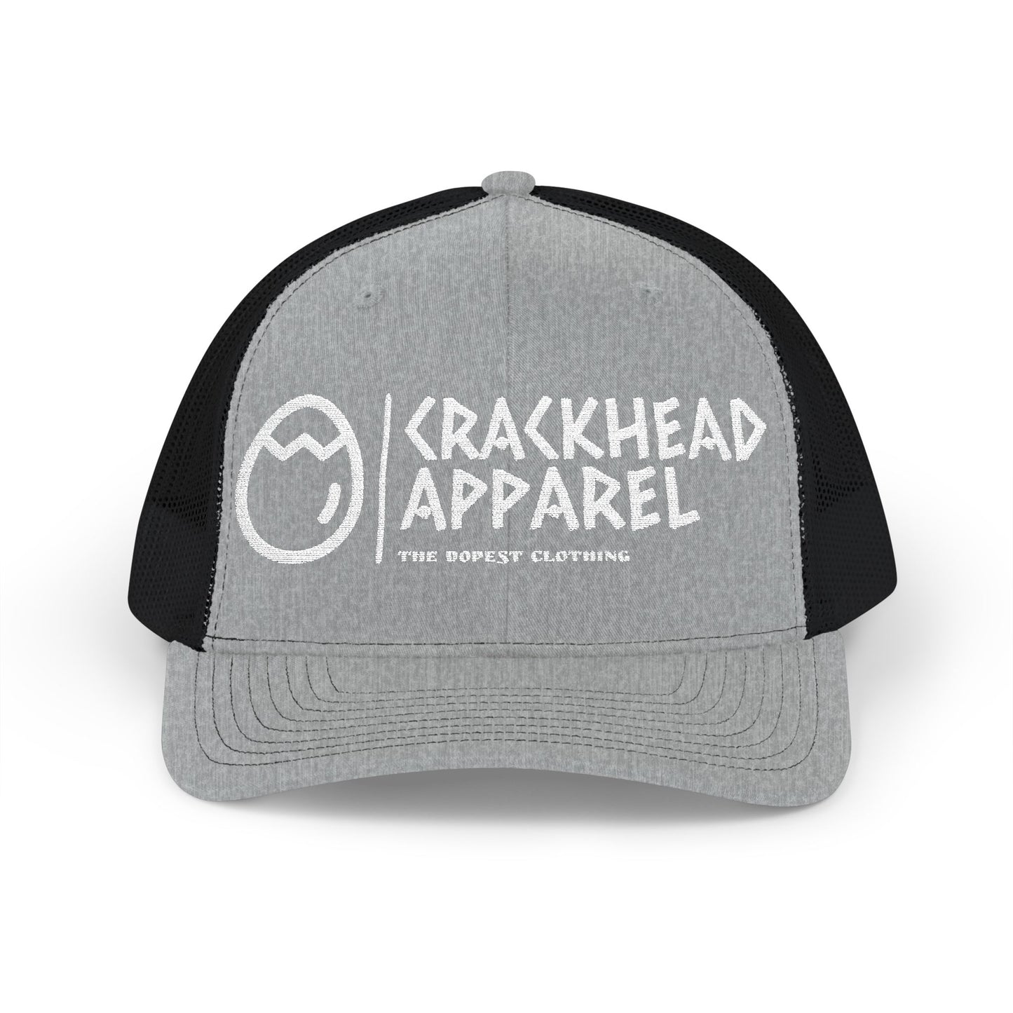 Crackhead Apparel Snapback Trucker Cap - Trendy Embroidered Hat