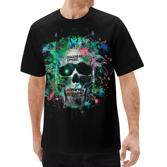 Men's Colorful Skull Short Sleeve T-Shirt