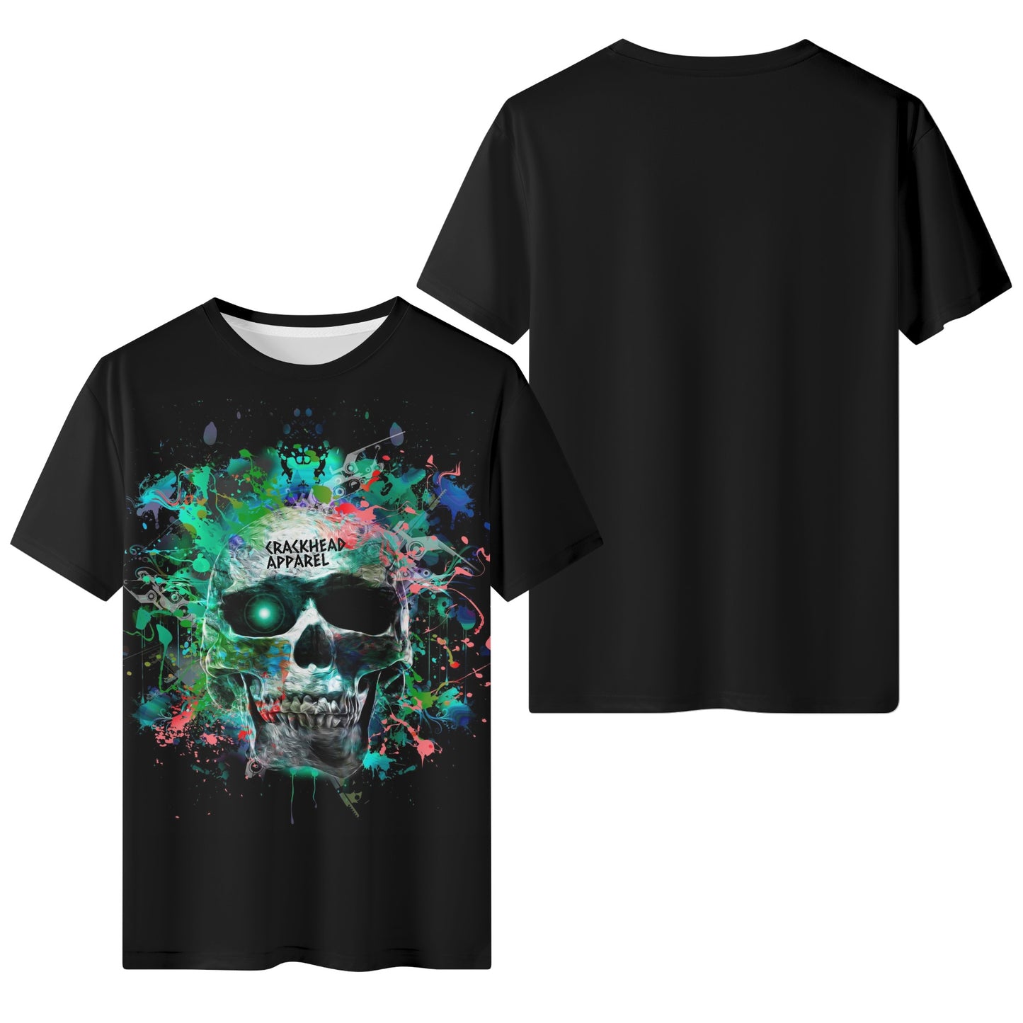 Men's Colorful Skull Short Sleeve T-Shirt