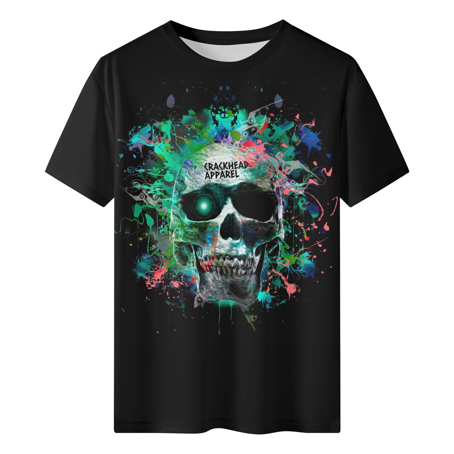 Men's Colorful Skull Short Sleeve T-Shirt