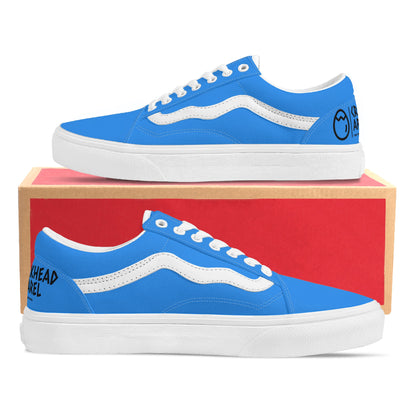 Men's Vintage Blue Leather Shoes