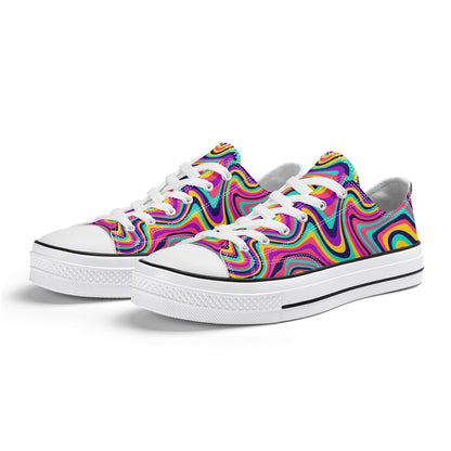 Women's Groovy Low Top Canvas Shoes