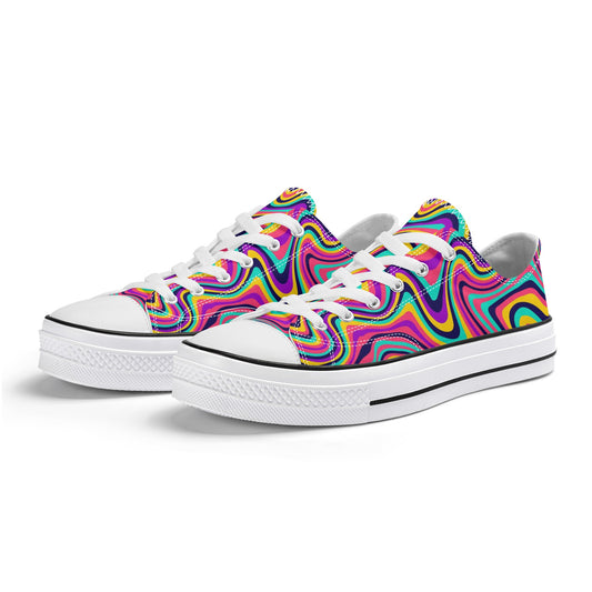 Women's Groovy Low Top Canvas Shoes