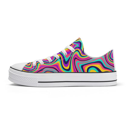 Women's Groovy Low Top Canvas Shoes
