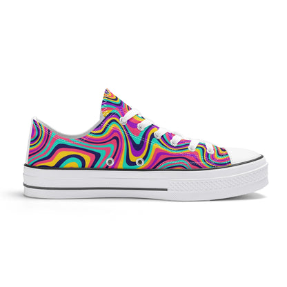 Women's Groovy Low Top Canvas Shoes