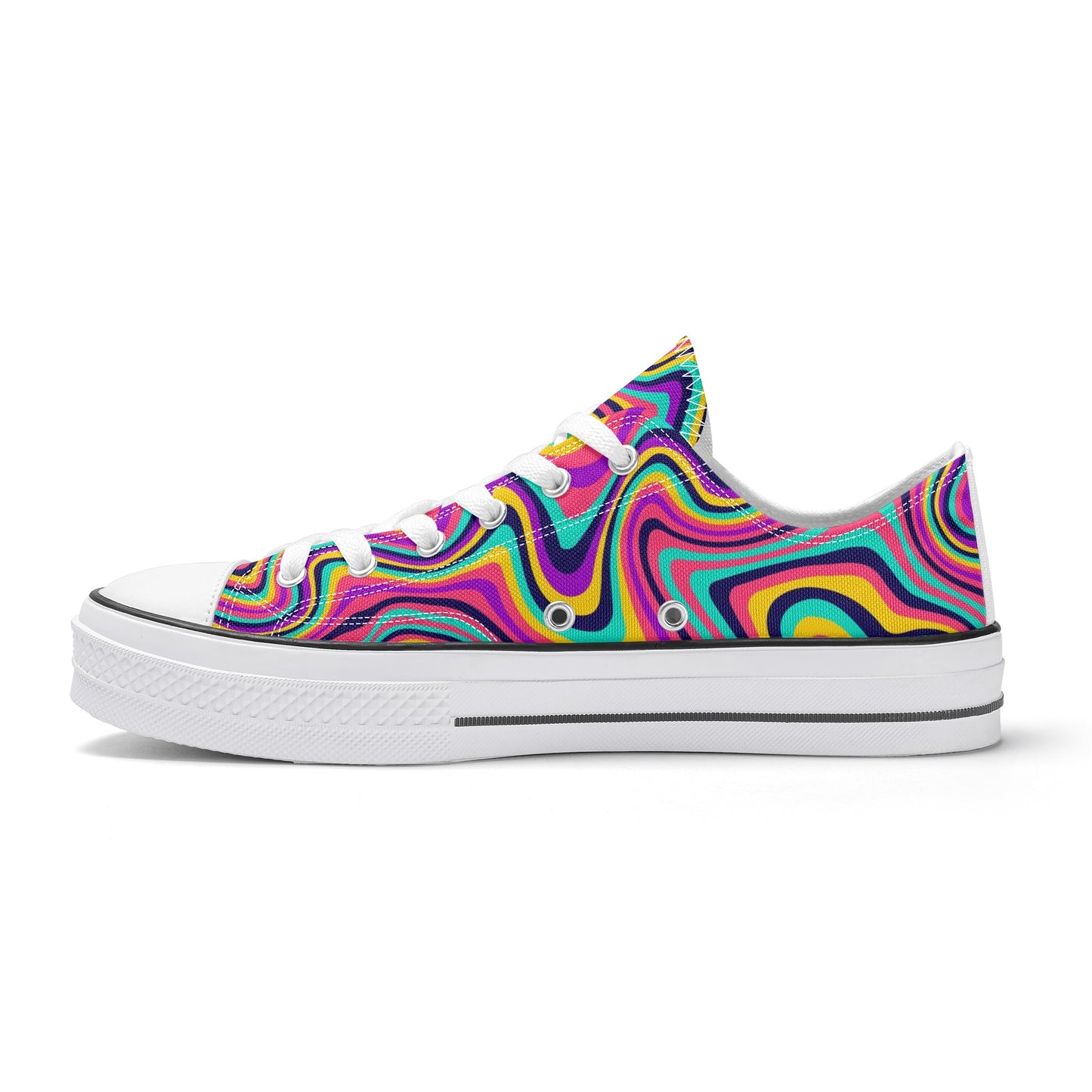 Women's Groovy Low Top Canvas Shoes