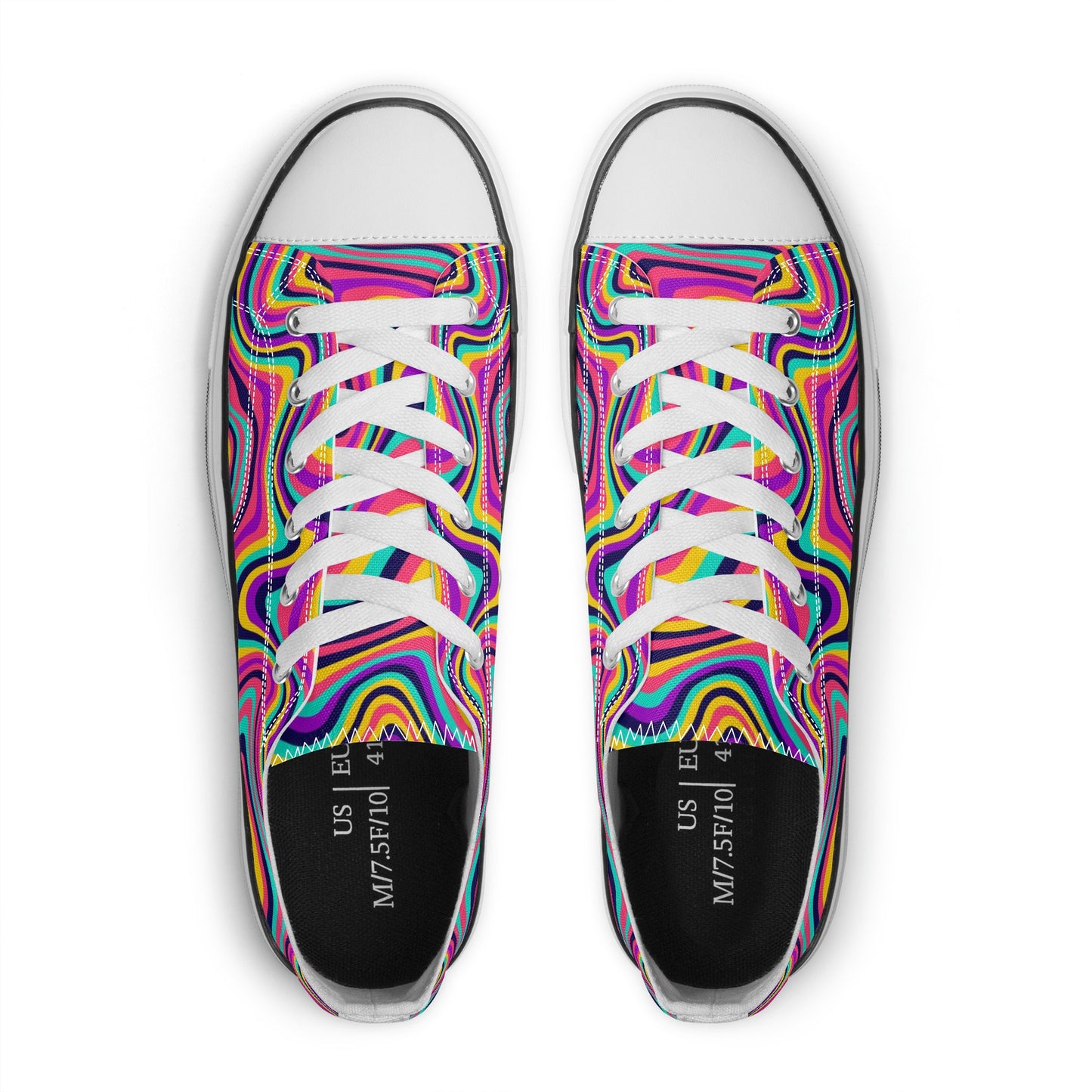 Women's Groovy Low Top Canvas Shoes