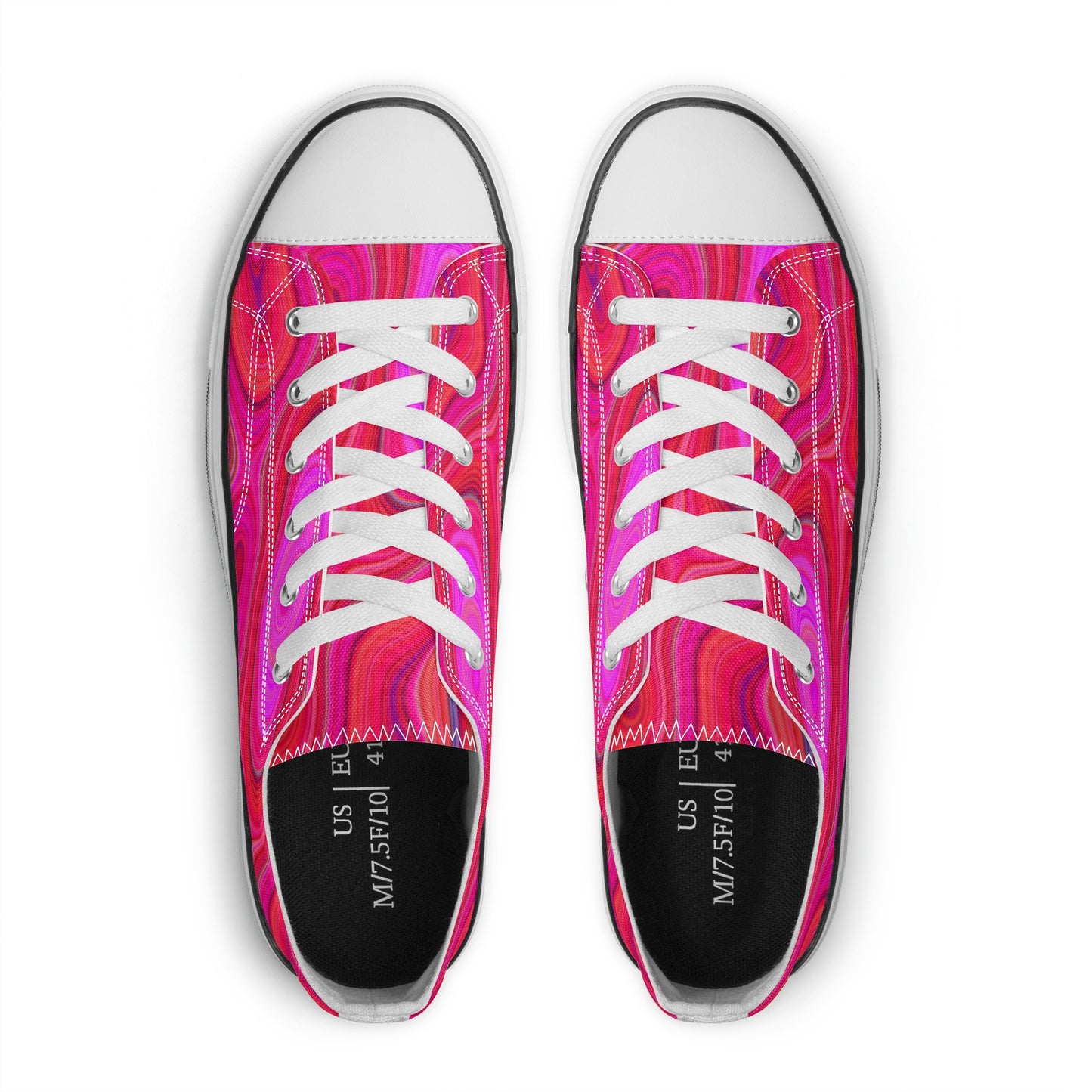 Women's Pink Groovy Low Top Canvas Shoes
