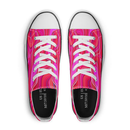 Women's Pink Groovy Low Top Canvas Shoes