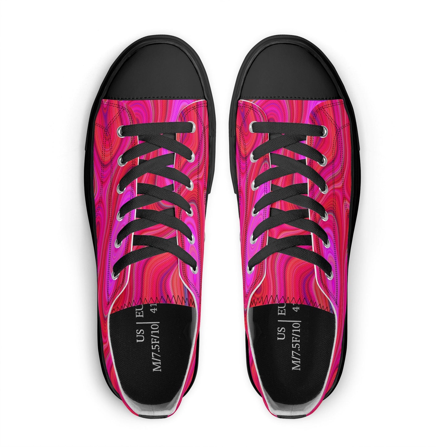 Women's Pink Groovy Low Top Canvas Shoes