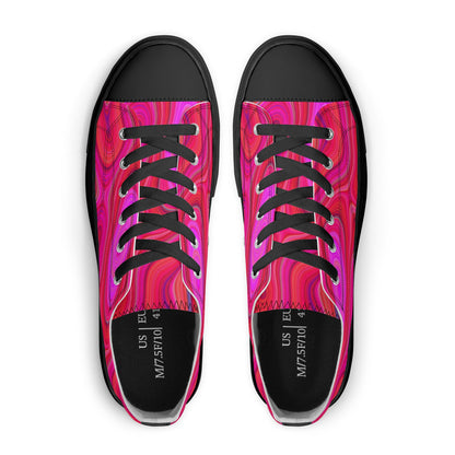 Women's Pink Groovy Low Top Canvas Shoes