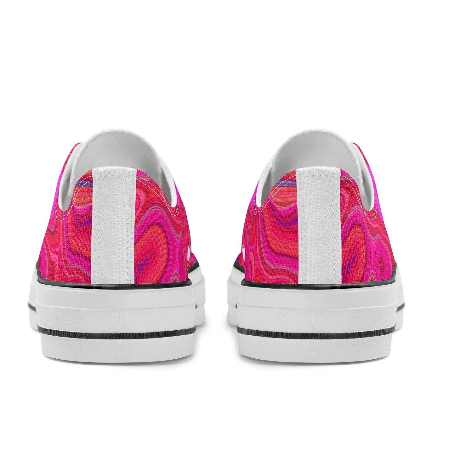 Women's Pink Groovy Low Top Canvas Shoes