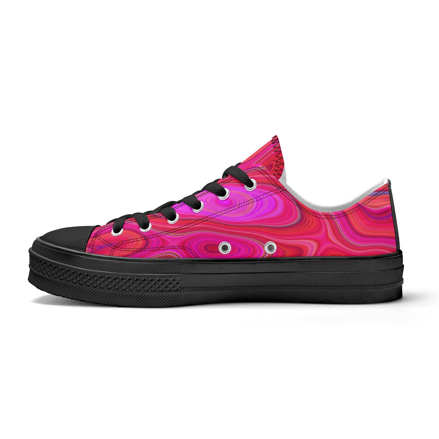 Women's Pink Groovy Low Top Canvas Shoes