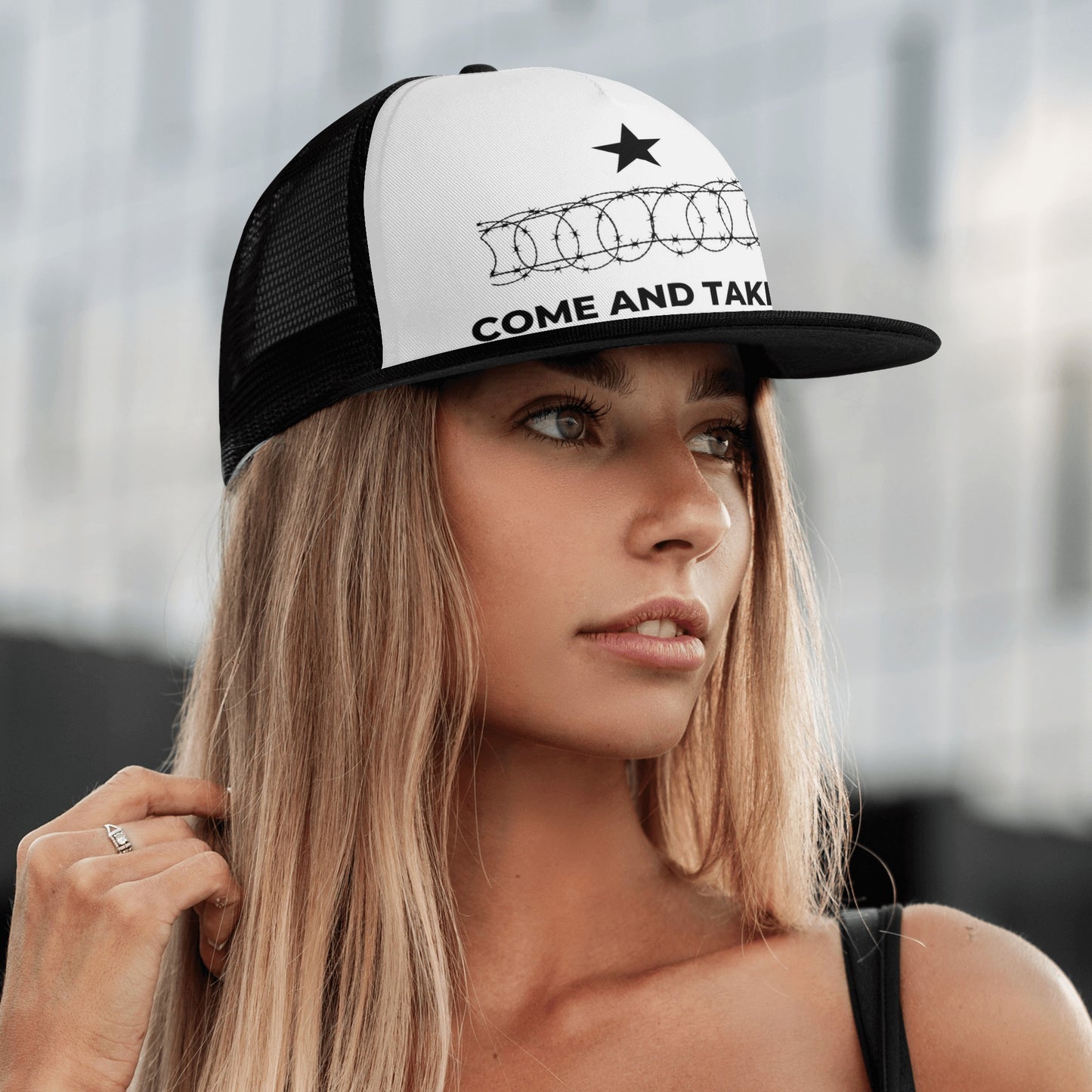 Front Printing Adjustable Snapback Trucker Hat