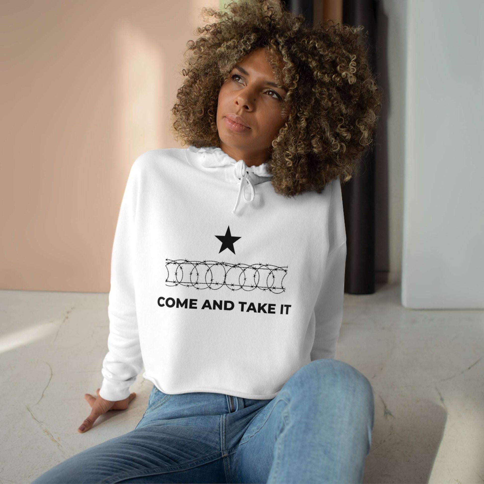 Come and Take It Crop Hoodie