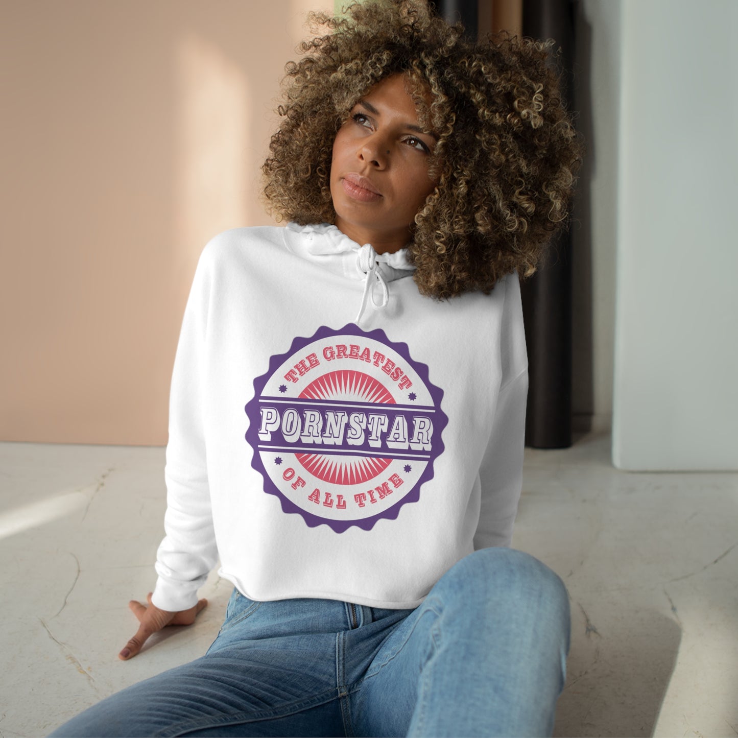 P---star Crop Hoodie
