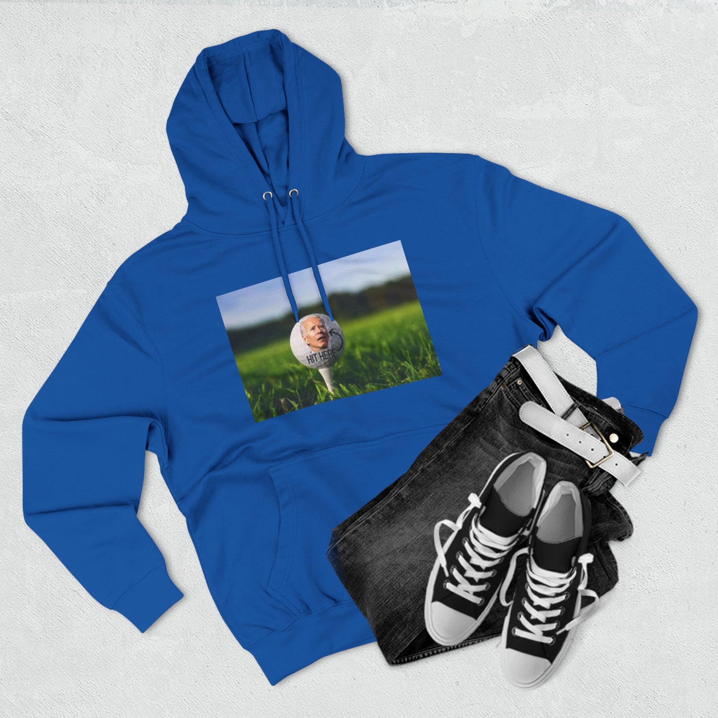 Three-Panel Fleece Hoodie