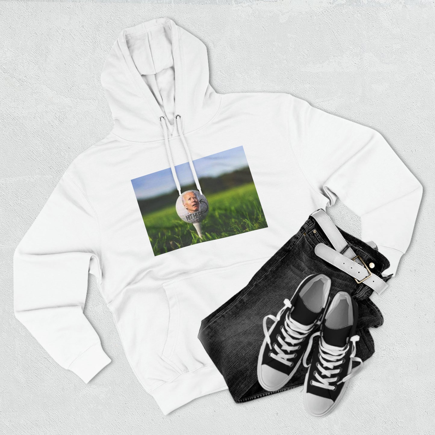 Three-Panel Fleece Hoodie