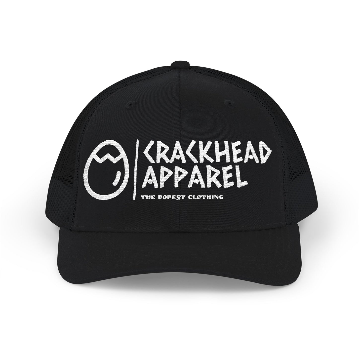 Crackhead Apparel Snapback Trucker Cap - Trendy Embroidered Hat