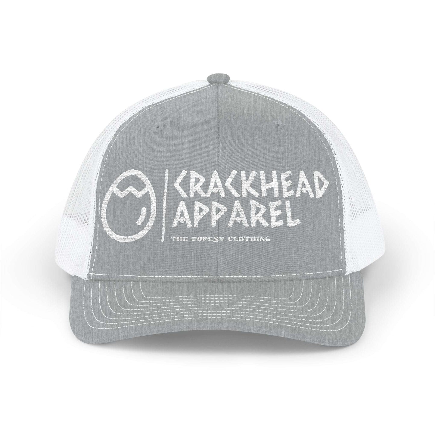 Crackhead Apparel Snapback Trucker Cap - Trendy Embroidered Hat