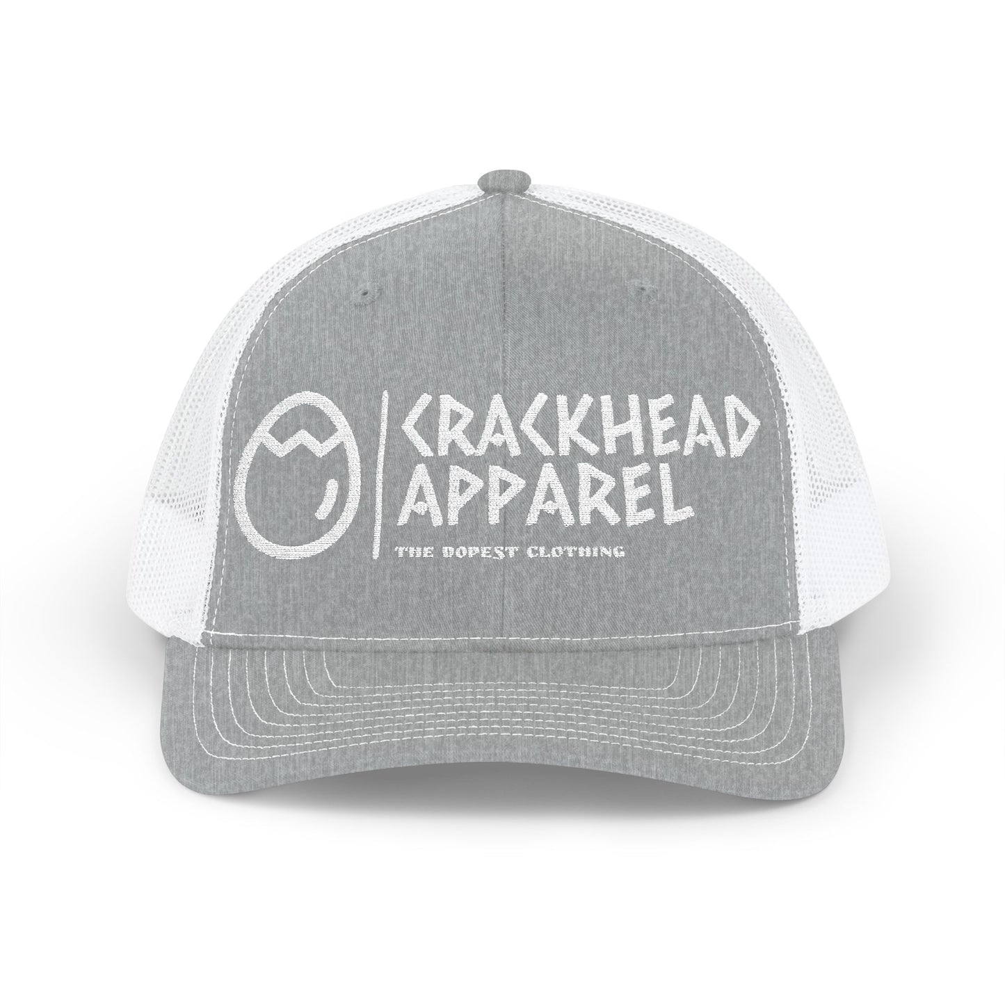 Crackhead Apparel Snapback Trucker Cap - Trendy Embroidered Hat