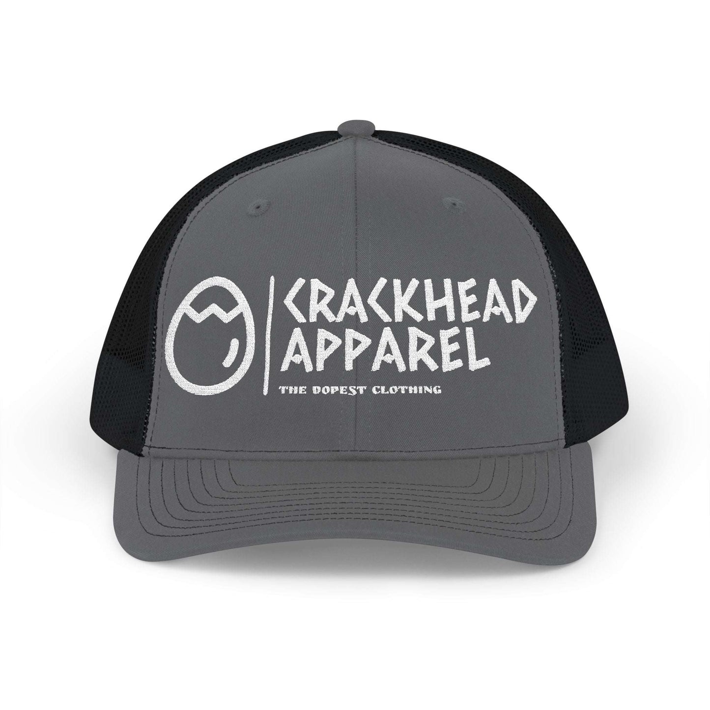 Crackhead Apparel Snapback Trucker Cap - Trendy Embroidered Hat