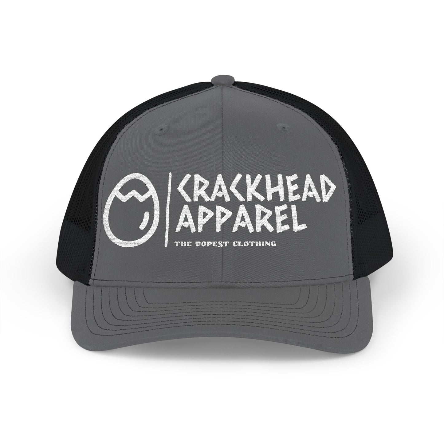 Crackhead Apparel Snapback Trucker Cap - Trendy Embroidered Hat