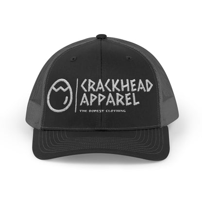Crackhead Apparel Snapback Trucker Cap - Trendy Embroidered Hat